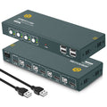 KVM Switch HDMI 4 Port, UHD 4K@60Hz, 4 USB2.0, Pack of 2 L128