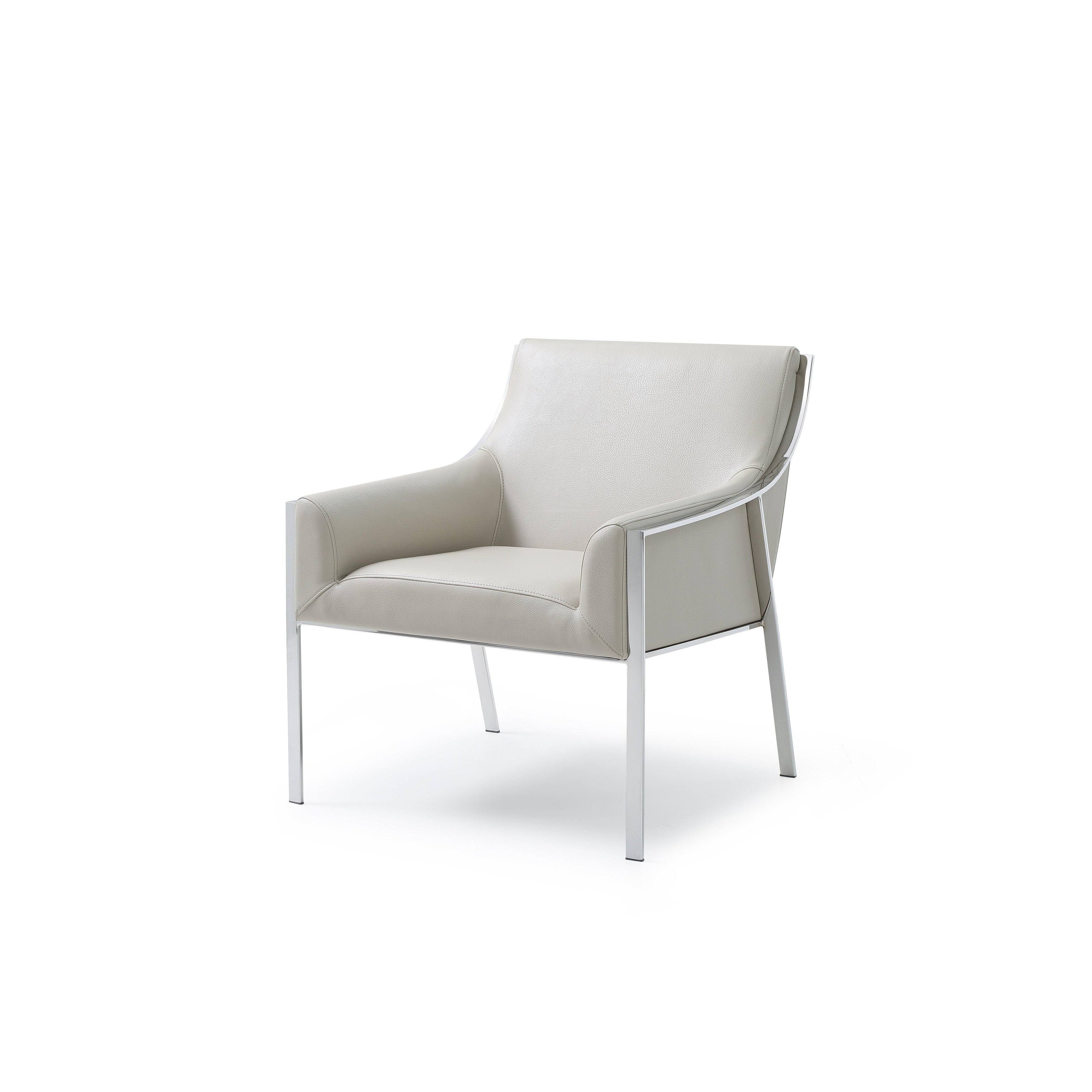 Taupe Leather Leisure Armchair Z739