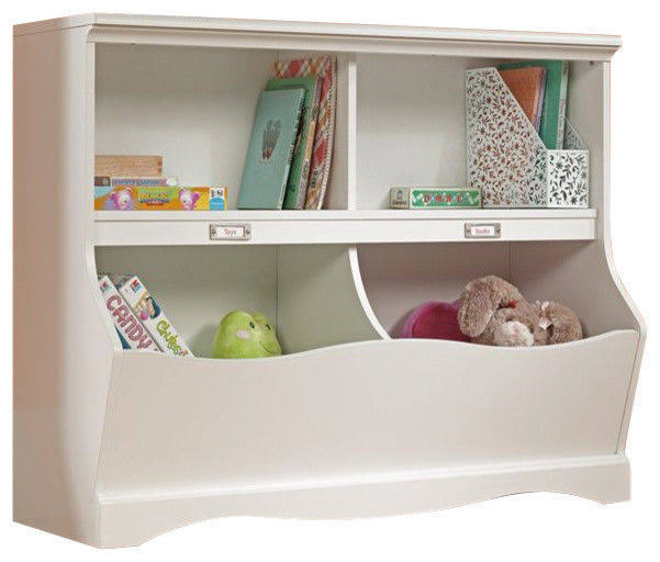 Soft White Finish Bookcase/Footboard I3170