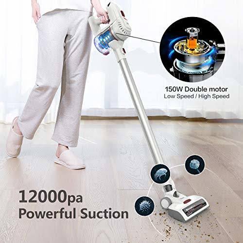 Lightweight Cordless Vacuum Cleaner 12000Pa 2 in 1 Bagless Rechargeable Vacuum Cleaner Q17689
