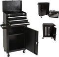 Black & Red Rolling Tool Chest with 3 Drawers J809632