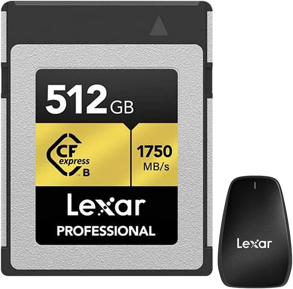 512 GB CFexpress Type B Memory Card Bundle with USB 3.2 Gen 2x2 Reader F926915