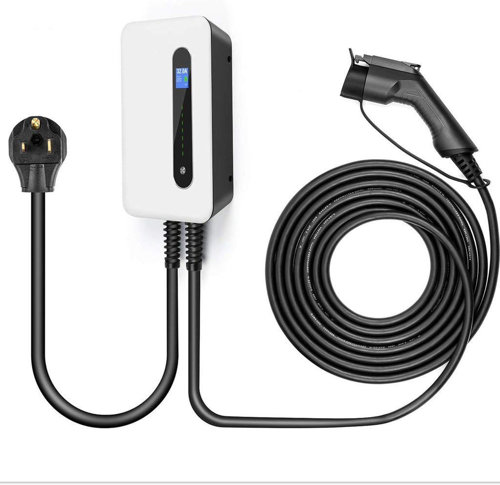32A Level 2 EV Charger Station with 20ft Cable B65371
