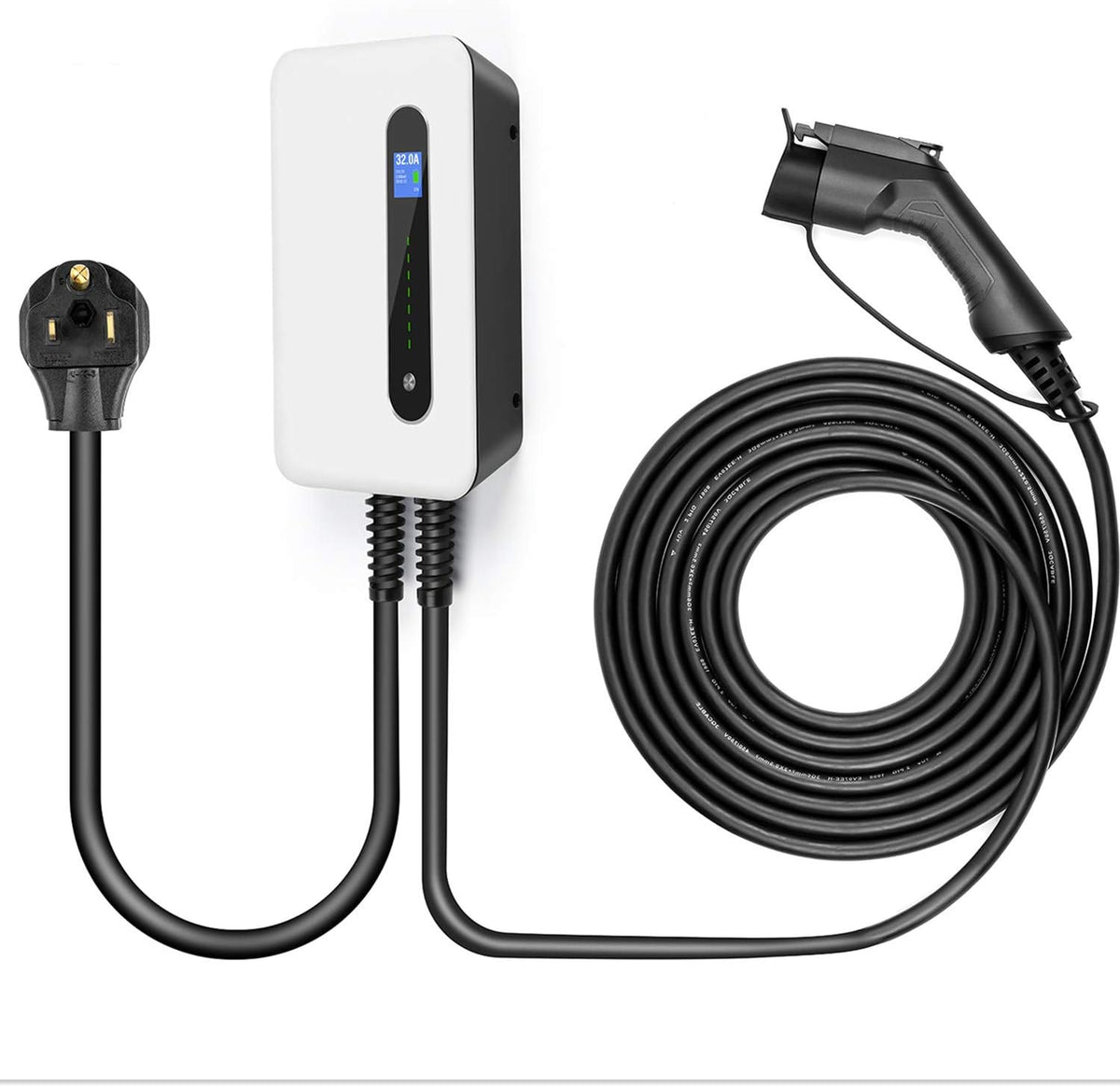 32A Level 2 EV Charger Station with 20ft Cable B65371