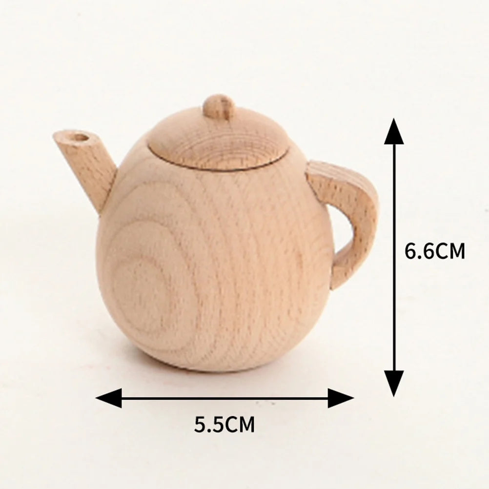 Solid Wood Tea Pot Toy S271
