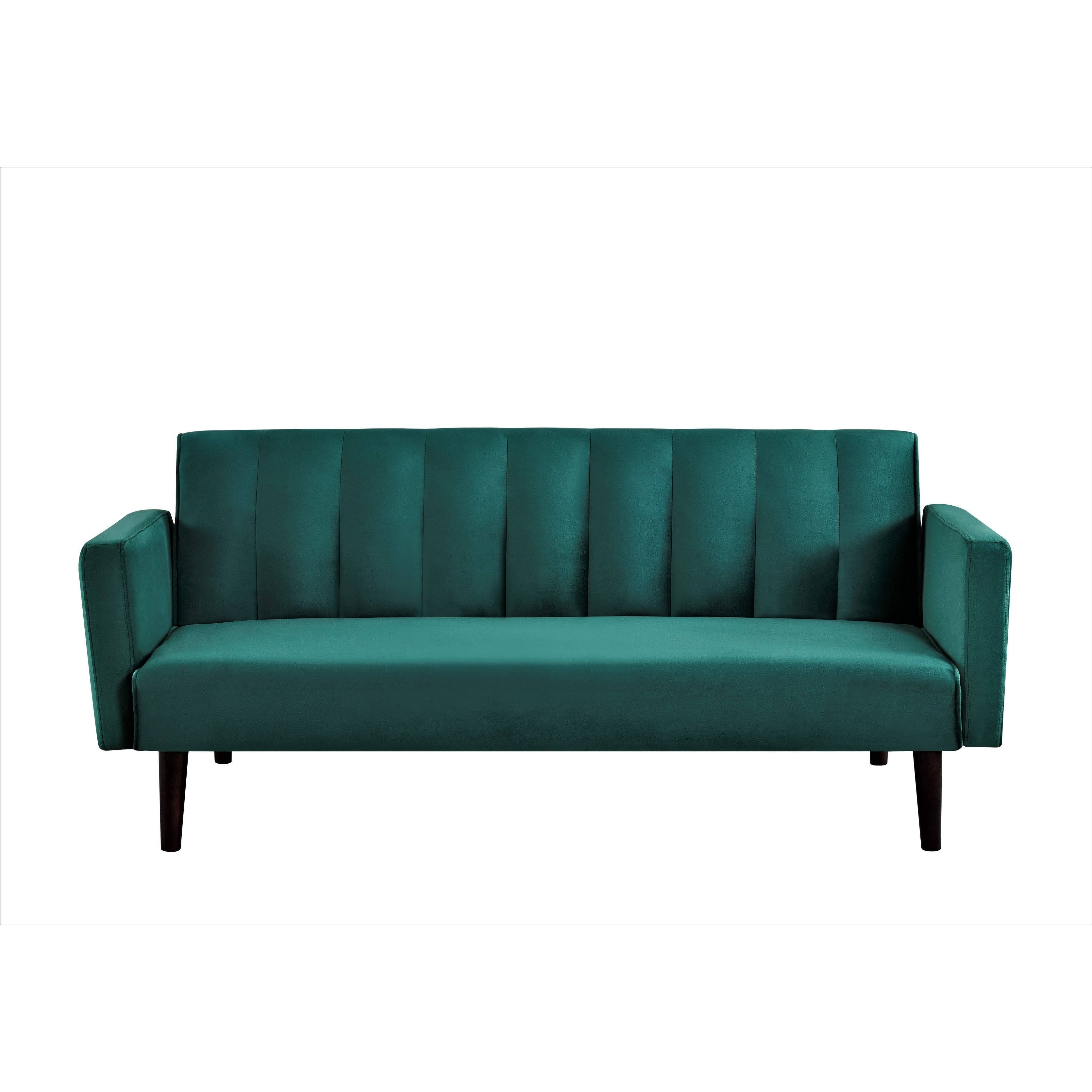 Striped Velvet Sofa Bed Sleeper V123816