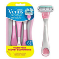 Sensitive Disposable Razors for Women, 6 Count, 2 Pack W661