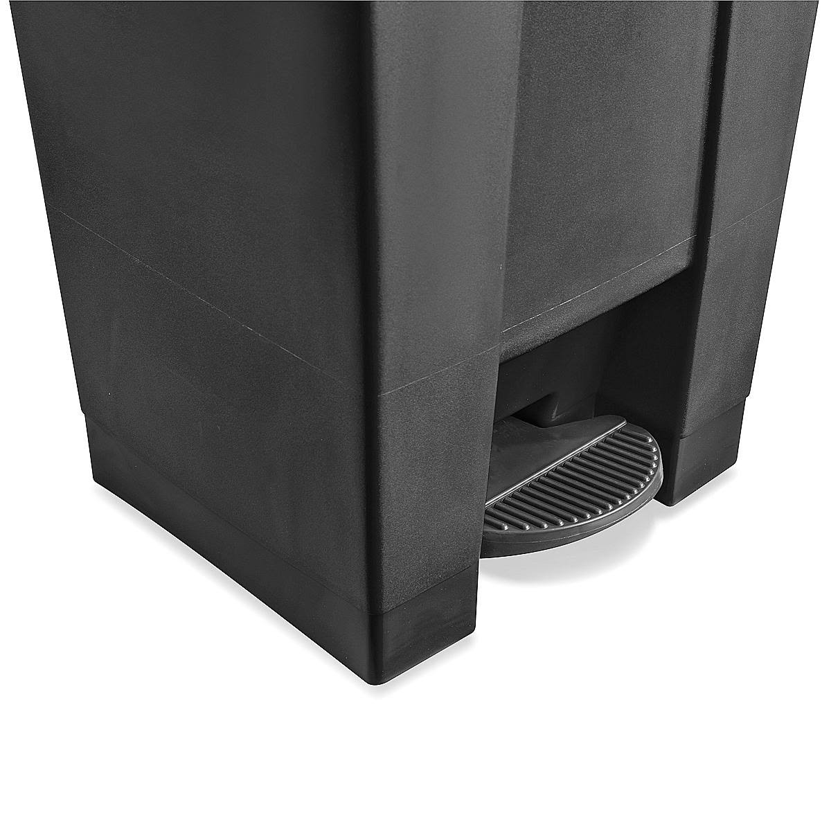 Black 12 Gallon Step-On Trash Can M5081