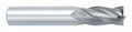 Square End Mill, Straight, Carbide, Bright (Uncoated) B851489