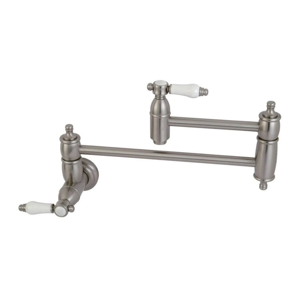 Antique Brass Wall Mount Pot Filler Kitchen Faucet A95253