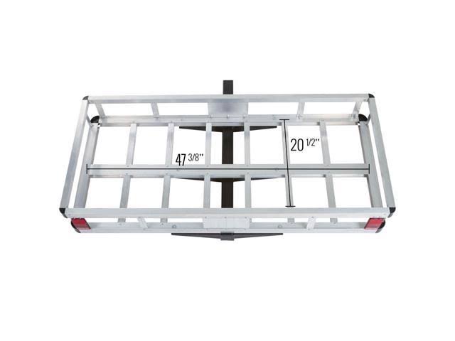 48x22 Aluminum Hitch Cargo Carrier with Hitch Pin Y3532