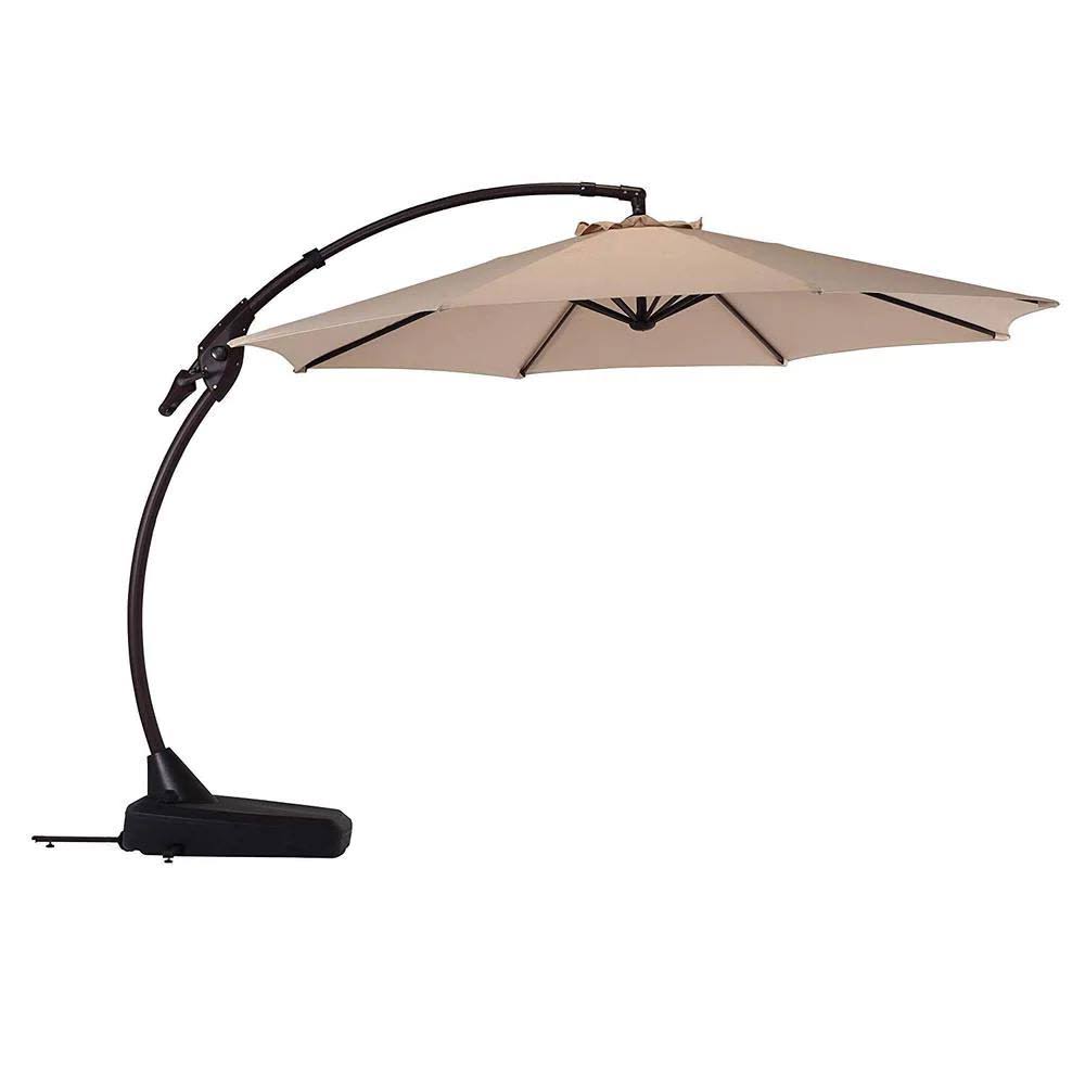 Beige Aluminum Cantilever Patio Umbrella L212