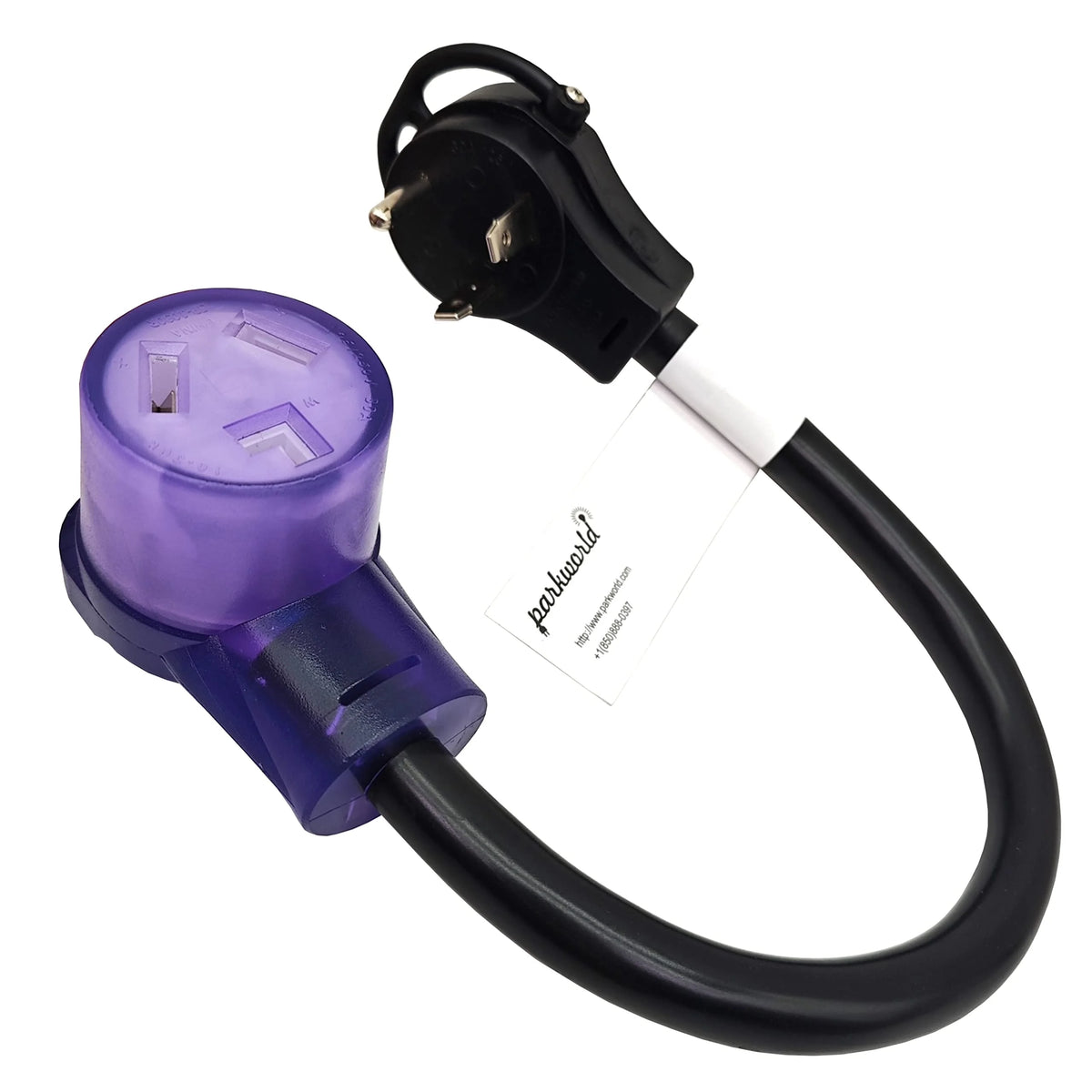 RV 30A 3-Prong Plug to Dryer Female Adapter Cord 1.5 FT C804