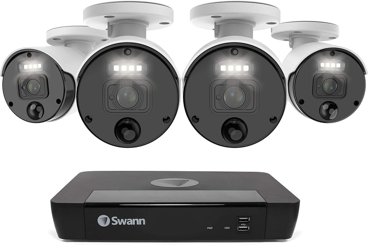 8 Camera 8 Channel POE NVR 4K Wired Security Camera System M905794