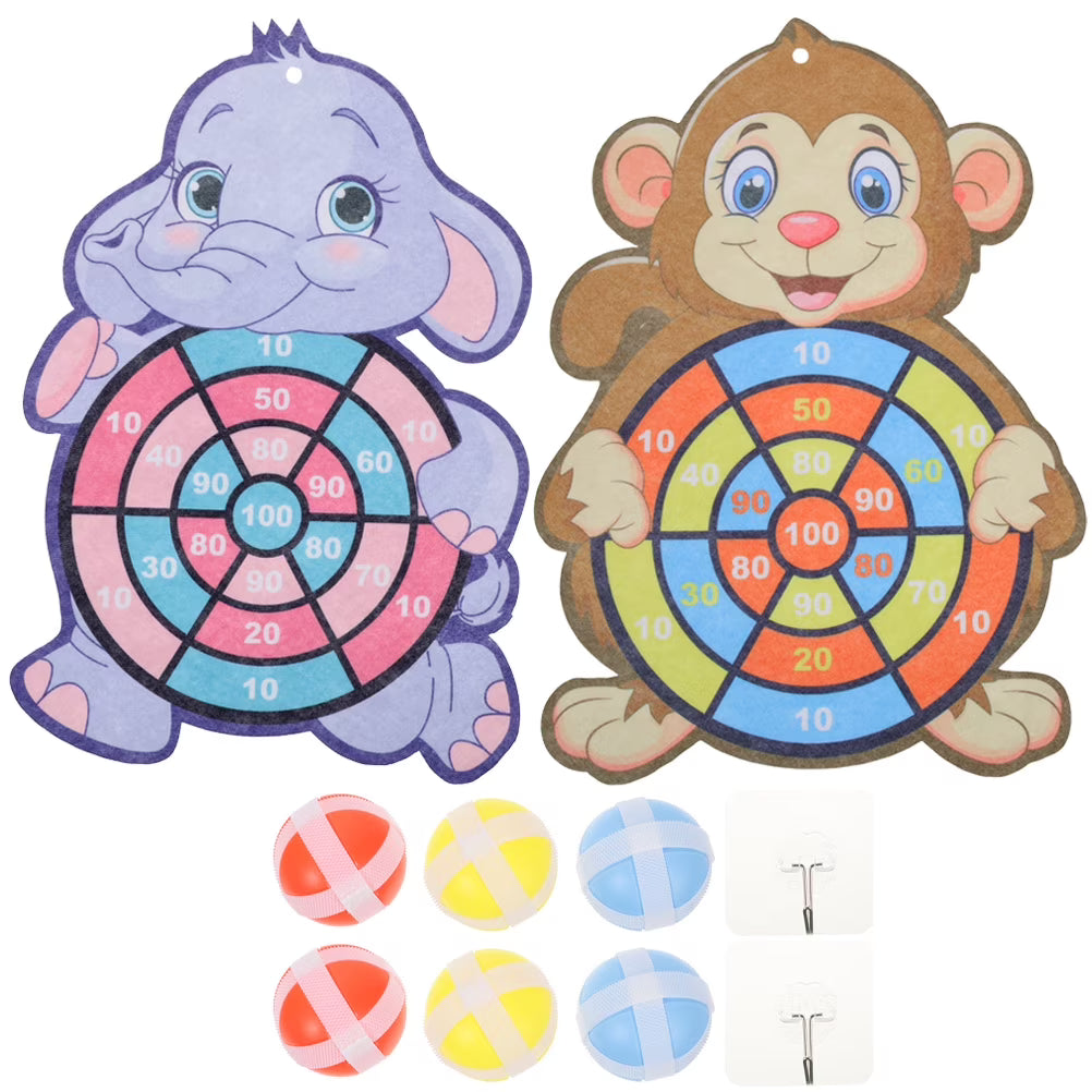 2 Sets Children's Sticky Ball Board Games Educational Dart Toy Sports Toys N79615