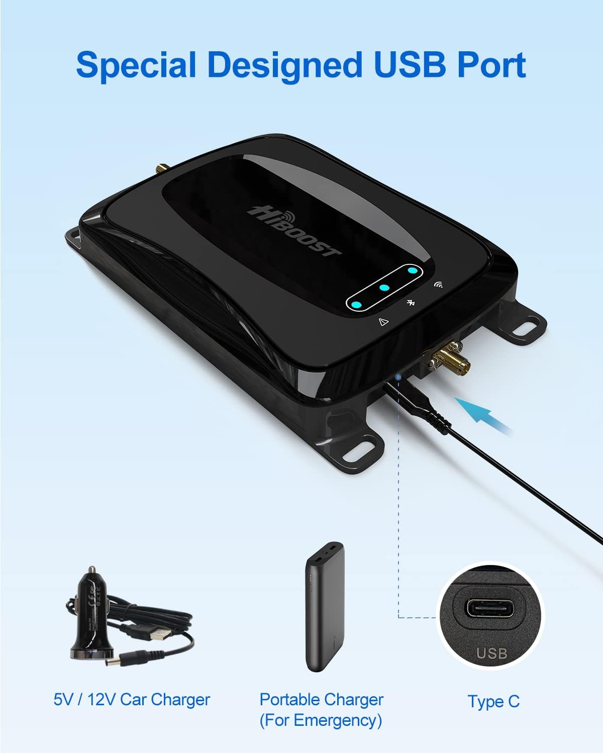 Cell Phone Signal Booster for Truck, RV, SUV, Camping, Motorhome X6804