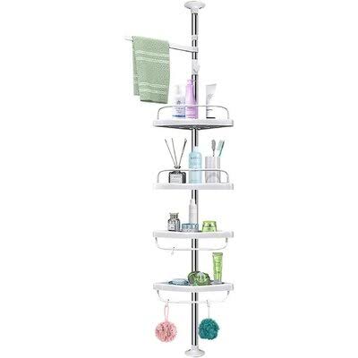 Rustproof Stainless Steel 4-Tier Shower Corner Caddy P329