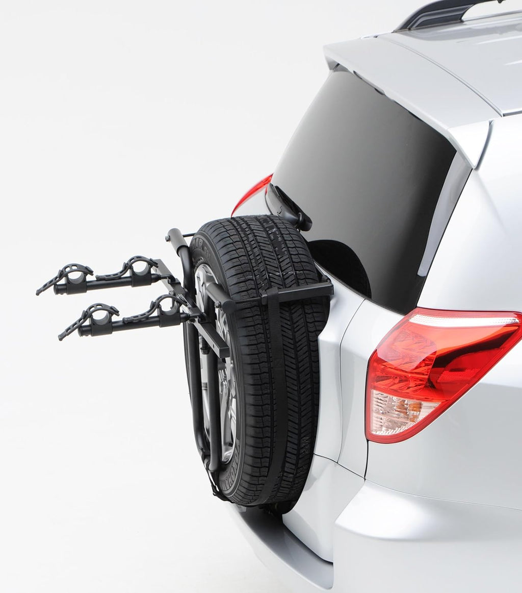 Black Bolt-On Spare Tire Rack, 2 Bike Z6085