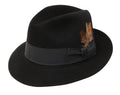 Black Fur Felt Fedora Hat V104097