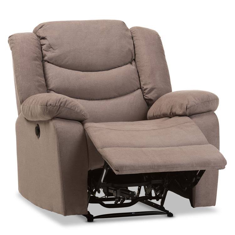 Godiva Brown Fabric Power Recliner Chair W526094