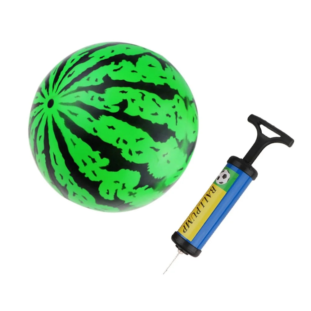 2Pcs 9 Inch Inflatable Bouncy Ball with Pump S833874