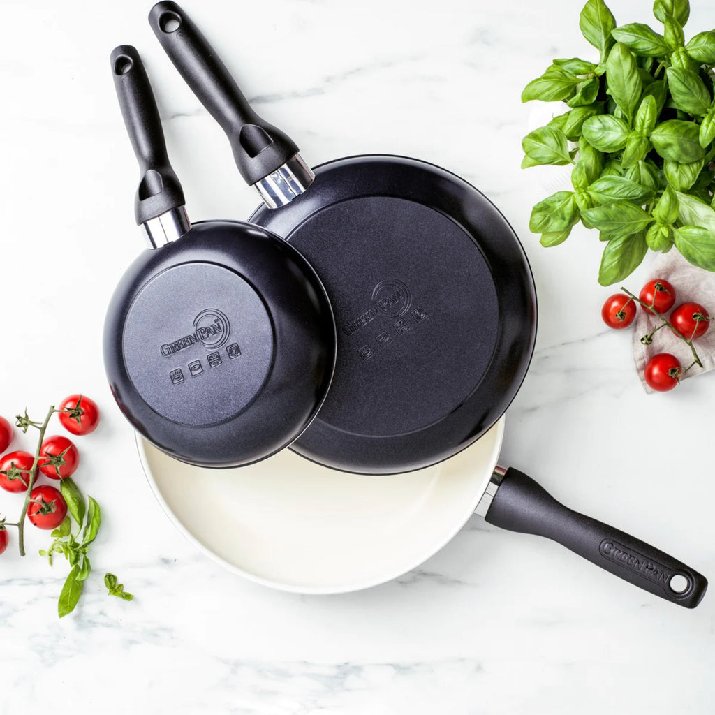 Black Ceramic Nonstick 7", 9.5" and 11" Frypan Set Y807