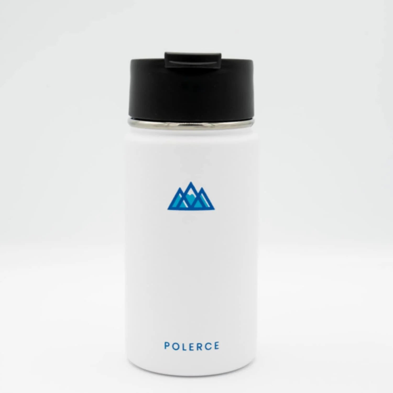 White 12 Oz Stainless Steel Vacuum Insulated Bottle with 3 Lids O471630