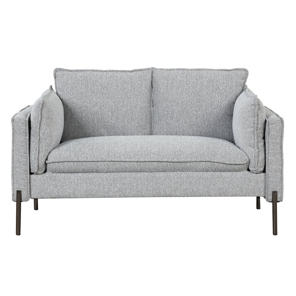 Linen Fabric Loveseat Couch Y15495