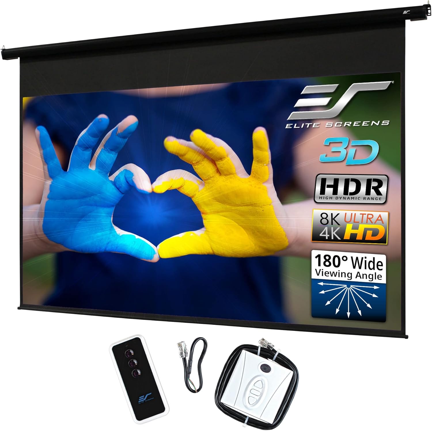 Electric Motorized Projector Screen 125-inch 16:9 8K/4K Ultra HD Y293