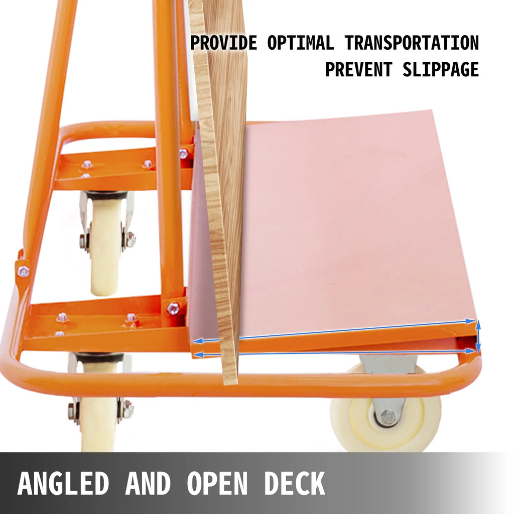 Drywall Cart Platform Hand Truck 3000 lbs Capacity with Four Swivel Casters V8765