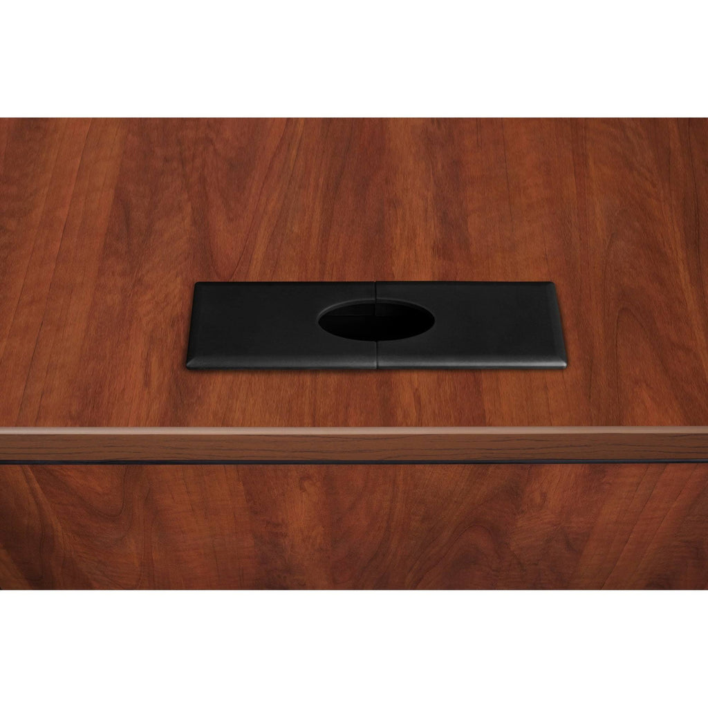 Mahogany Single Pedestal Corner Credenza S4862