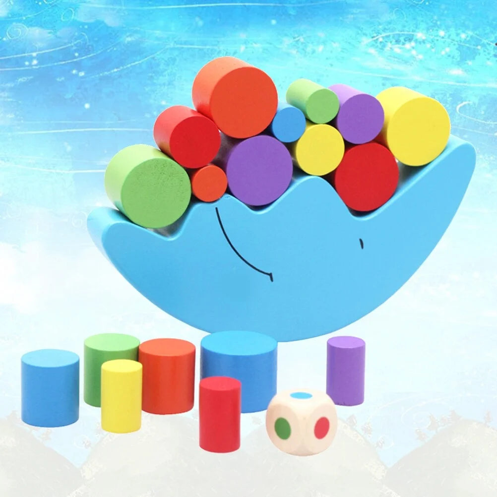 Wooden Stackable Building Blocks Set Educational Toys B61562