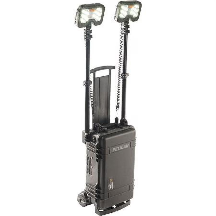 Black Remote Area Lighting System, 2 Lamp Heads O96791