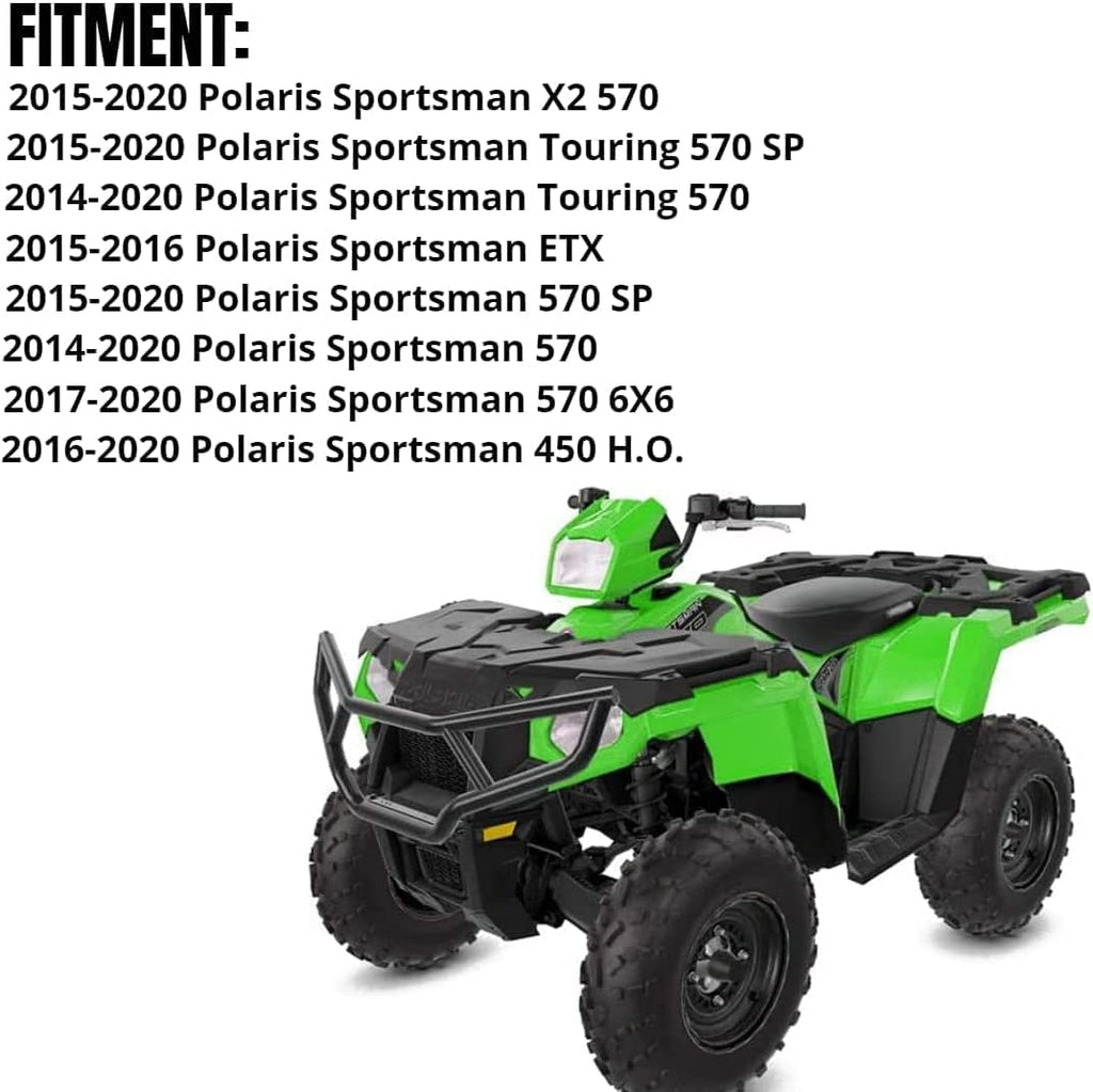 ATV Front and Rear Brush Guard Bumper Protector (Set of 2) V246