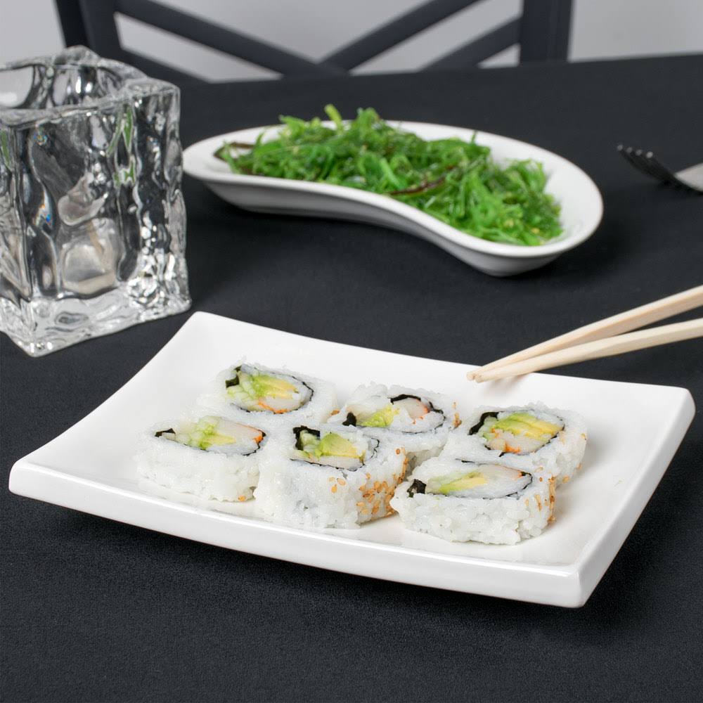 Super White Porcelain Rectangular Platter, 8-Inch by 5-1/2-Inch, Box of 24 H42763