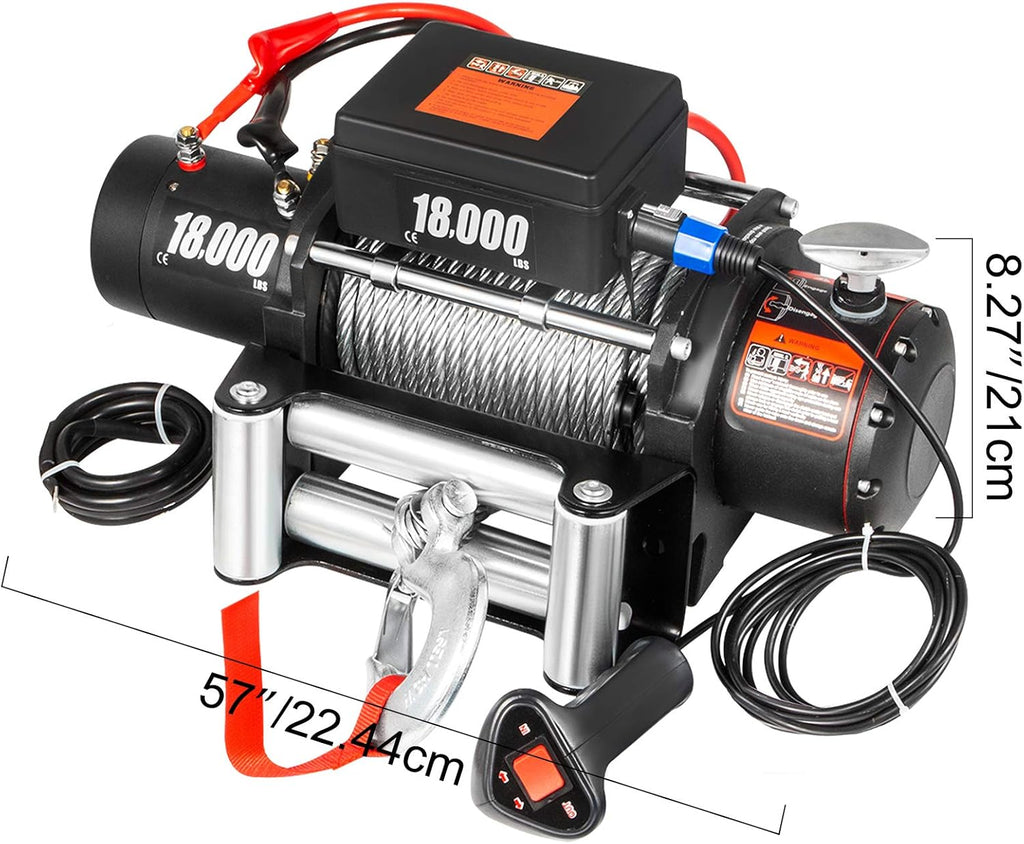 18000lbs Electric Winch with Wireless Remote Control V861