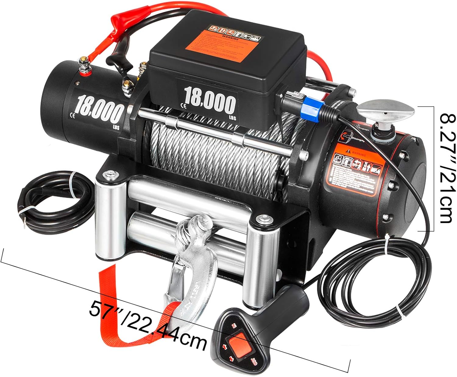 18000lbs Electric Winch with Wireless Remote Control V861