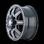 22x8.25 8x6.5x22 Black/Milled Wheel Rim Y37432