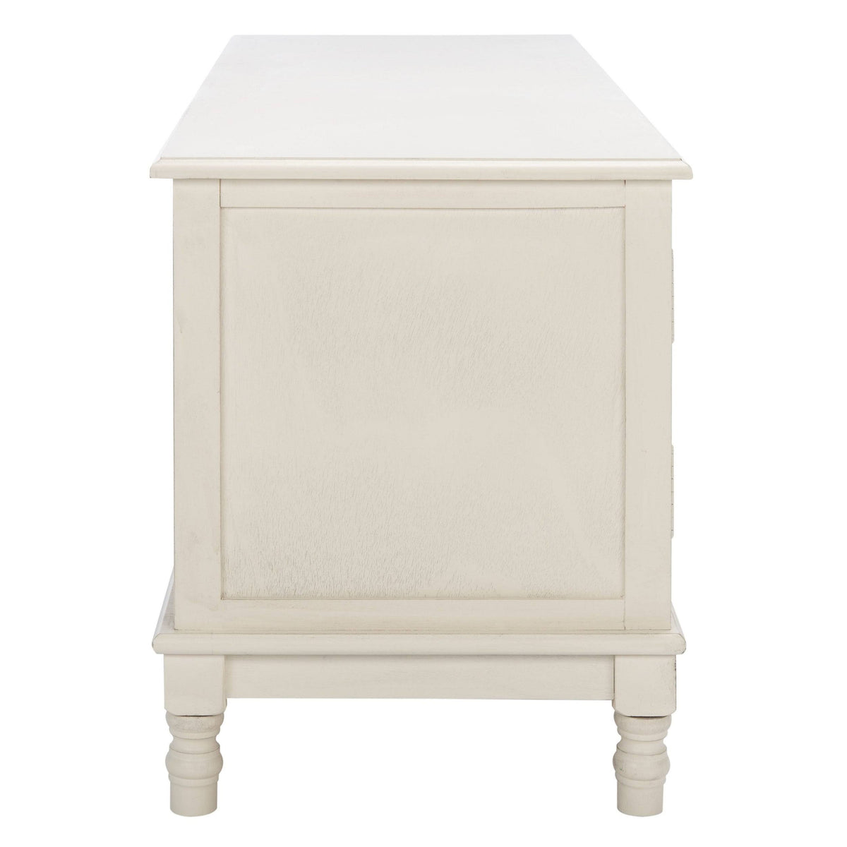 2 Door 1 Shelf Media Stand Distressed White T124