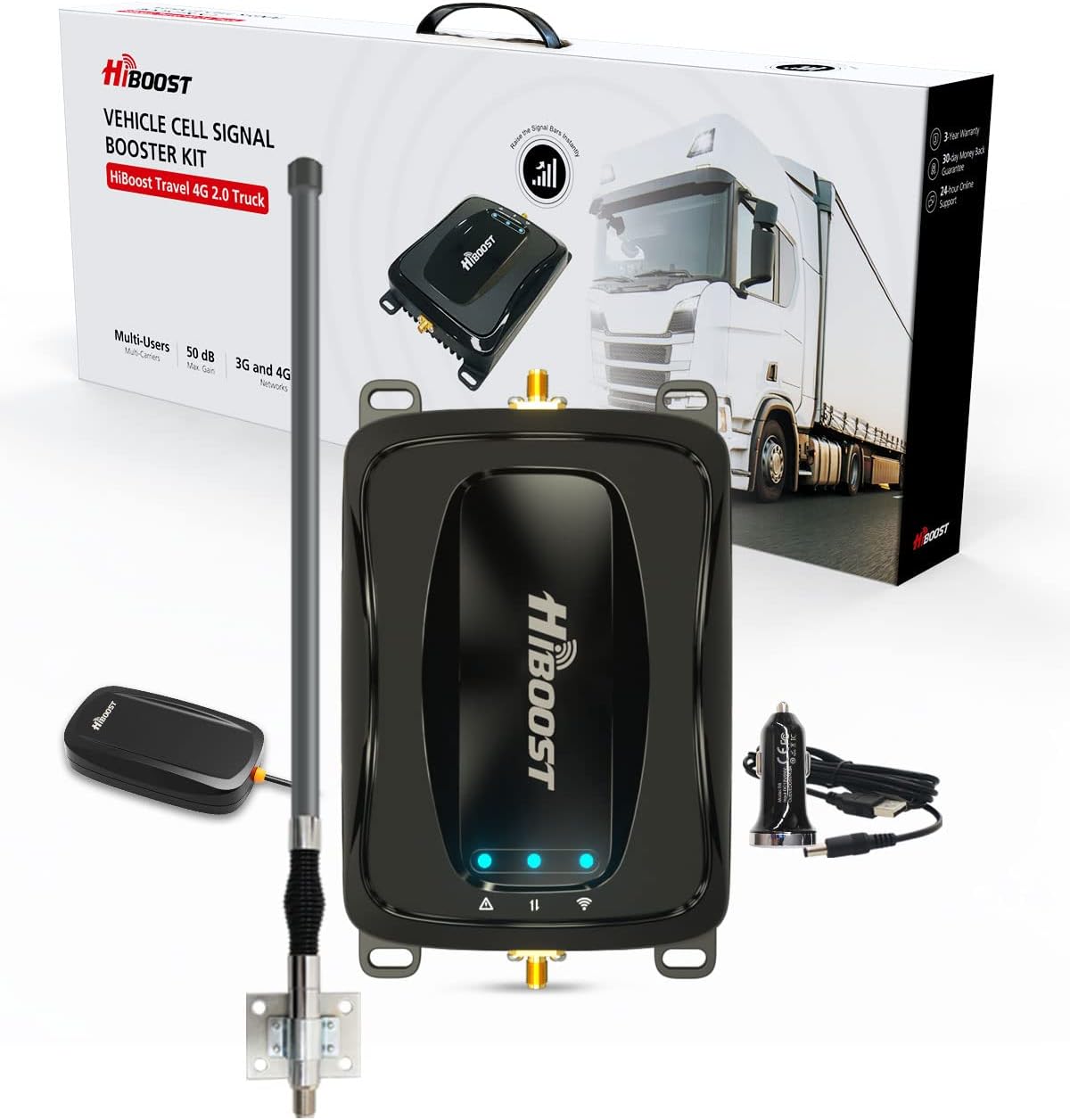 Cell Phone Signal Booster for Truck, RV, SUV, Camping, Motorhome X6804