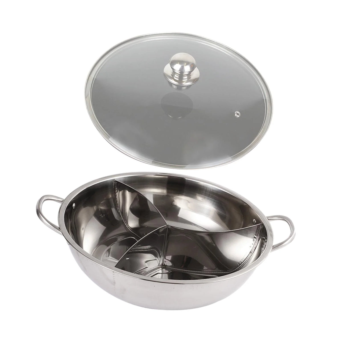 Three Sided Tabletop Hot Pot Cookware 31.2cm S2221