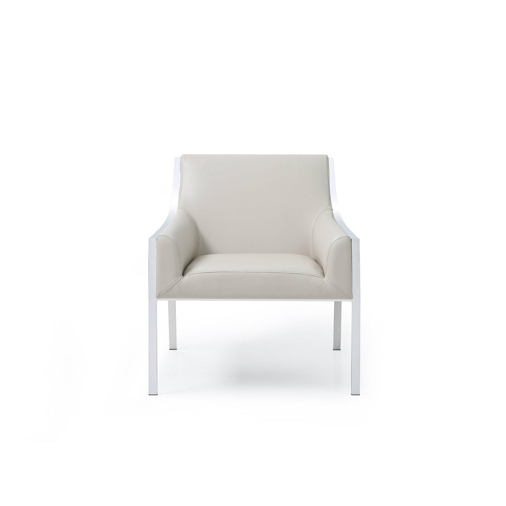 Taupe Leather Leisure Armchair Z739
