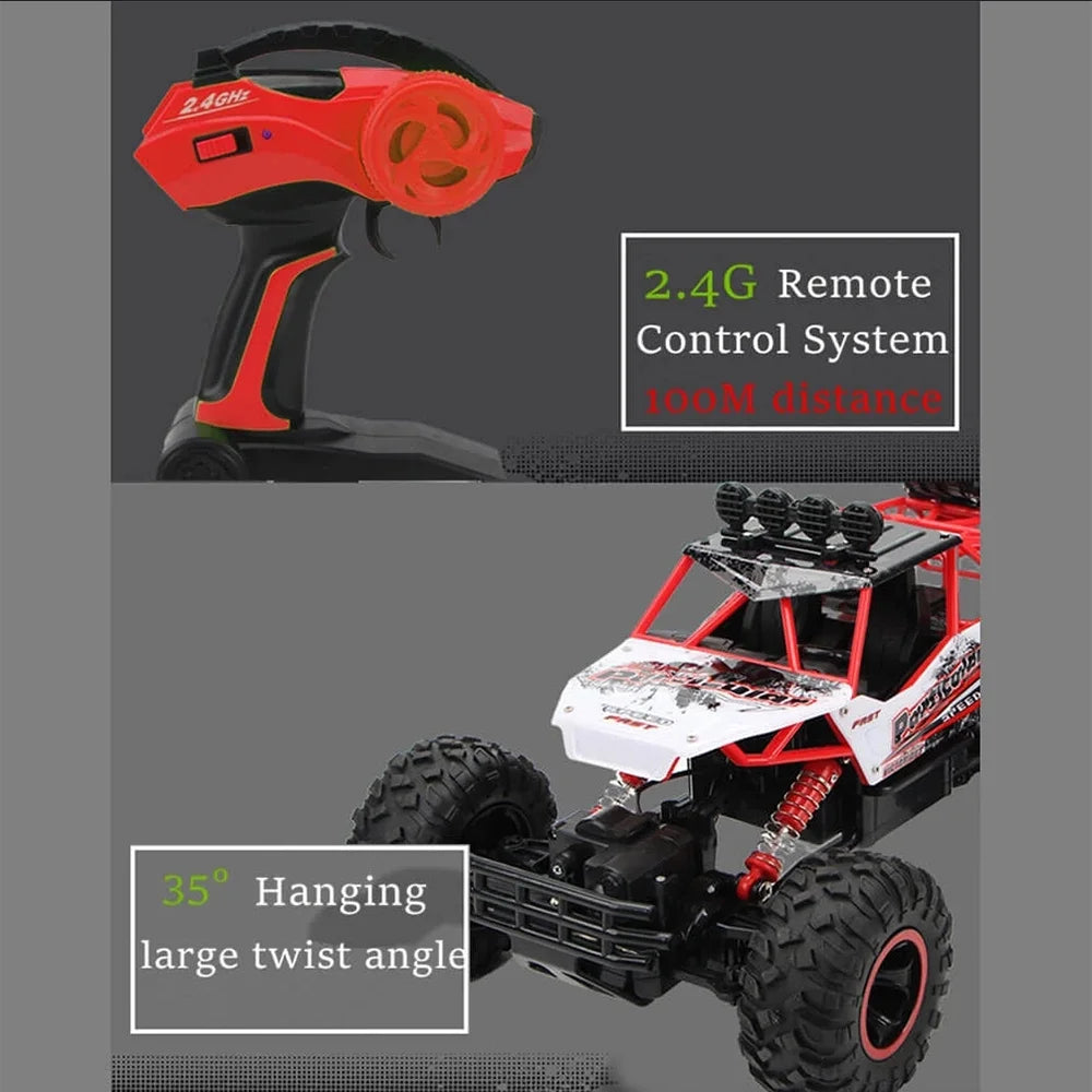 Large Remote Control Truck 1:12 4WD 2.4Ghz Waterproof Monster Truck I7200