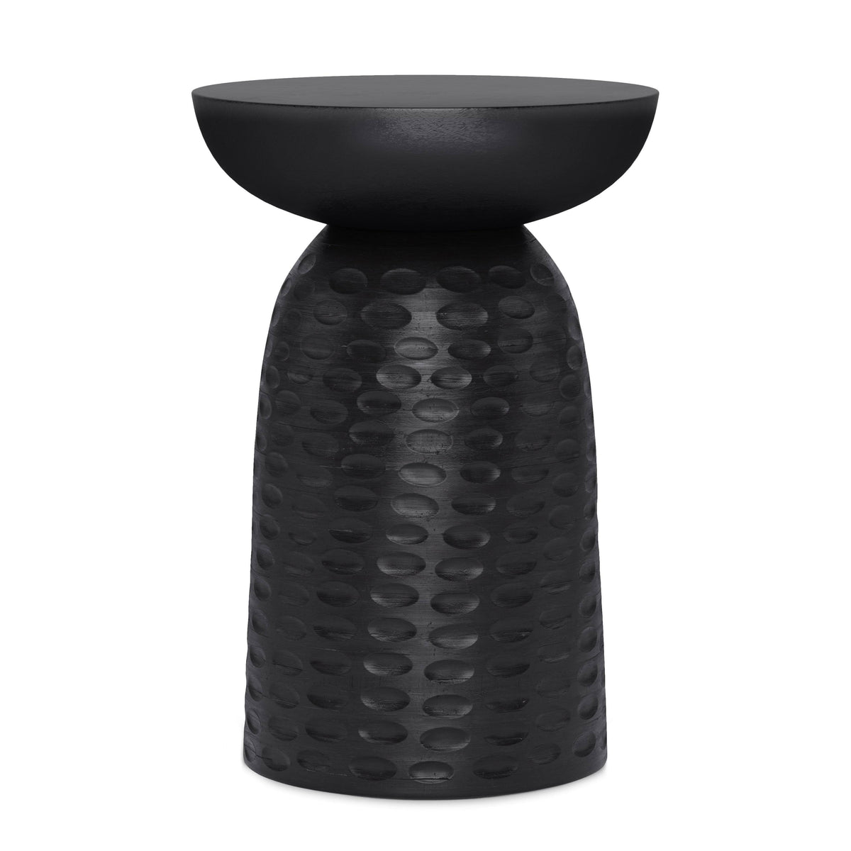 Black Solid Mango Wood Accent Table J8343