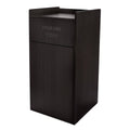 Black 40 Gallon Wood Trash Can Enclosure Q66271