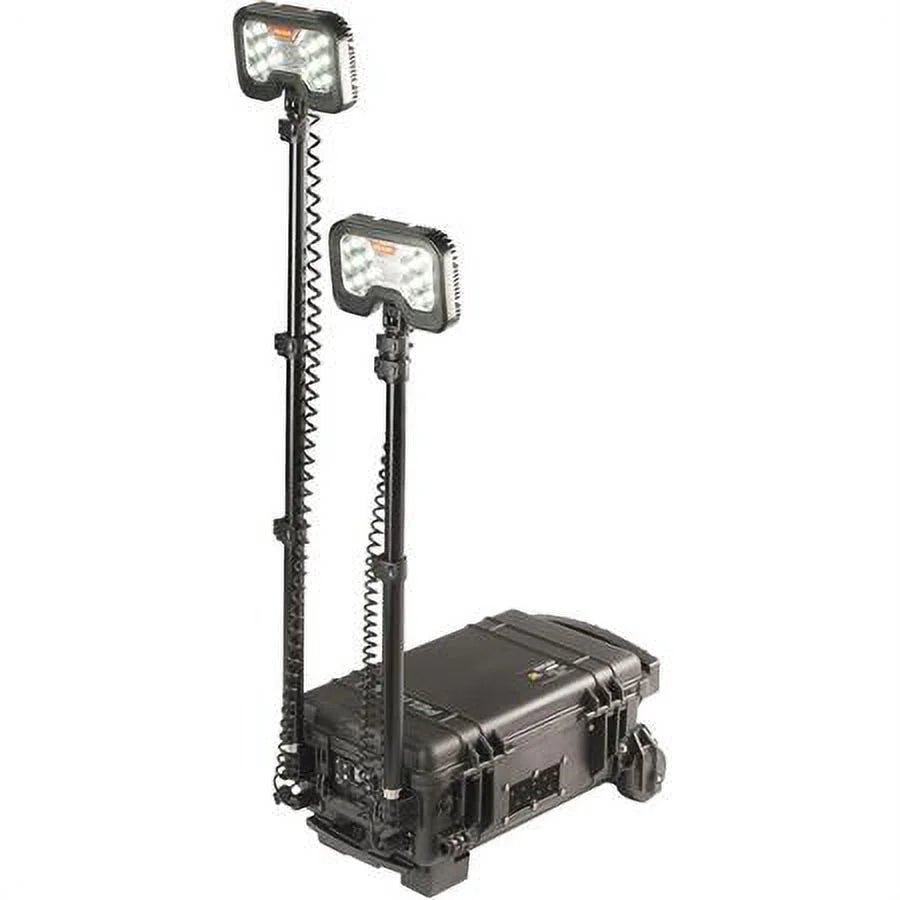 Black Remote Area Lighting System, 2 Lamp Heads O96791