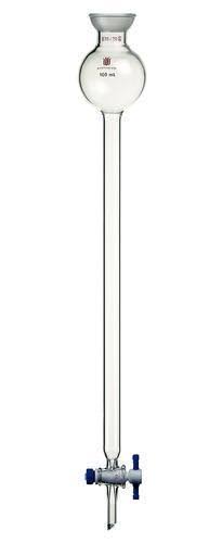 Chromatography Columns with Spherical Joint, Reservoir, and PTFE Stopcock, 500 A11782