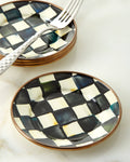 Set of 4 Enamel Canape Plates H73540