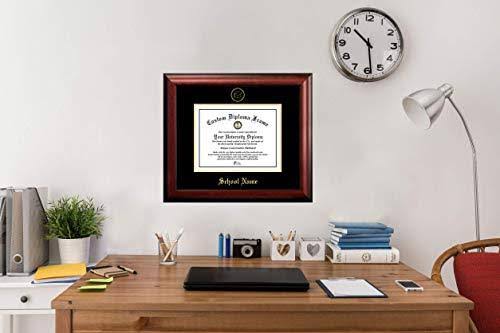 Gold Embossed Diploma Frame with Campus Images Lithograph H166