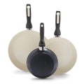 Black Ceramic Nonstick 7", 9.5" and 11" Frypan Set Y807